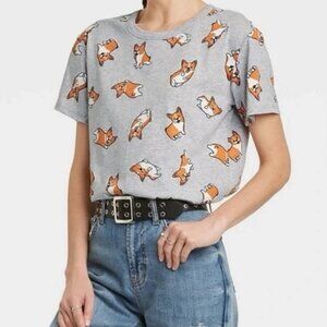 ZOE & LIV Super Cute Corgi Short Sleeved Tee  Size : XL